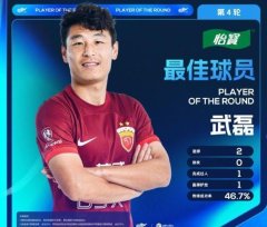 开云集团「中国」Kaiyun·官方网站中超官方将武磊评为了联赛第4轮的最好球员-开云集团「中国」Kaiyun·官方网站