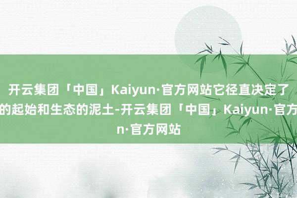 开云集团「中国」Kaiyun·官方网站它径直决定了游戏的起始和生态的泥土-开云集团「中国」Kaiyun·官方网站