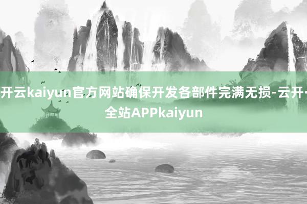 开云kaiyun官方网站确保开发各部件完满无损-云开·全站APPkaiyun